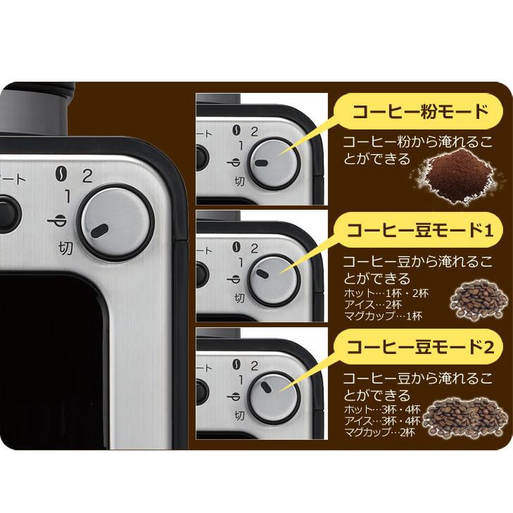 siroca SC-A211 シロカ 全自動コーヒーメーカー [ミル内蔵だから、全自動でドリップまでできる]の画像