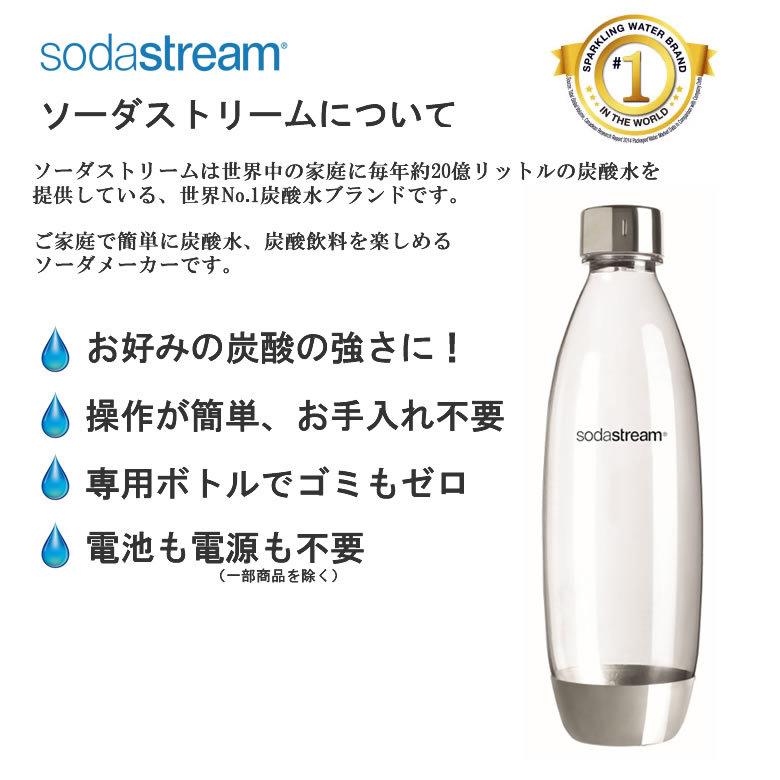 ソーダストリーム ボトル 1Lサイズ メタル 1本 適正容量840ml 満水容量