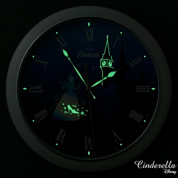 RHYTHM Disney Cinderella ディズニーシンデレラ 置き時計