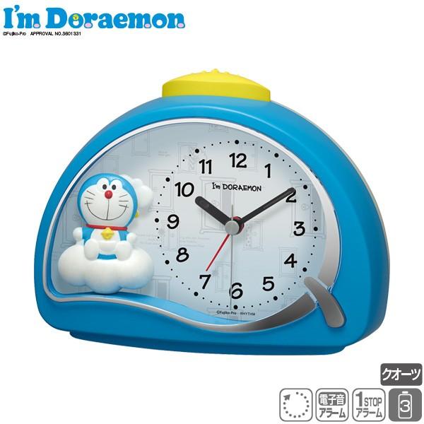 ドラえもん Doraemon めざまし 時計 4SE561DR04 R561 ステップ秒針 電子音 アラーム クオーツ リズム RHYTHM お取り寄せ｜kadecoco