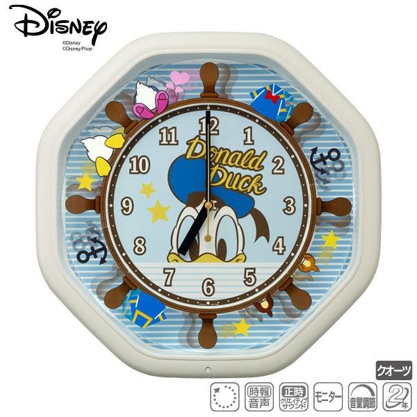 ディズニー 掛 メロディ 掛け時計 壁掛け時計 時計 ドナルド ダック 4mh441mc03 ドナルド ステップ秒針 メロディ お取り寄せ 音声 Rhythm リズム 家電とギフトの専門店 カデココ 大特価セール中