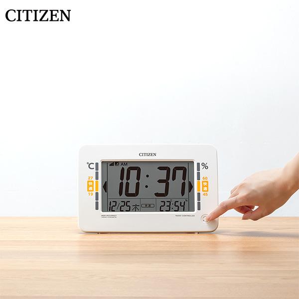 CITIZEN（シチズン） 電波 デジタル 掛 置 時計 CITIZEN 8RZ240-003