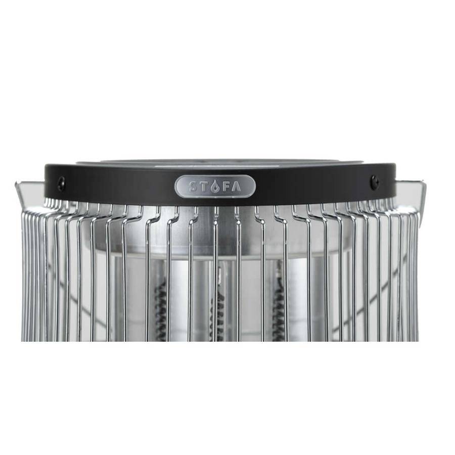 ●インターセントラル 【STU-1201A(K)】遠赤外線ヒーター ストゥーファ アウトドア用 ブラック〔EA〕 インターセントラル 遠赤外線ヒーター ストゥーファ ブラック 電気