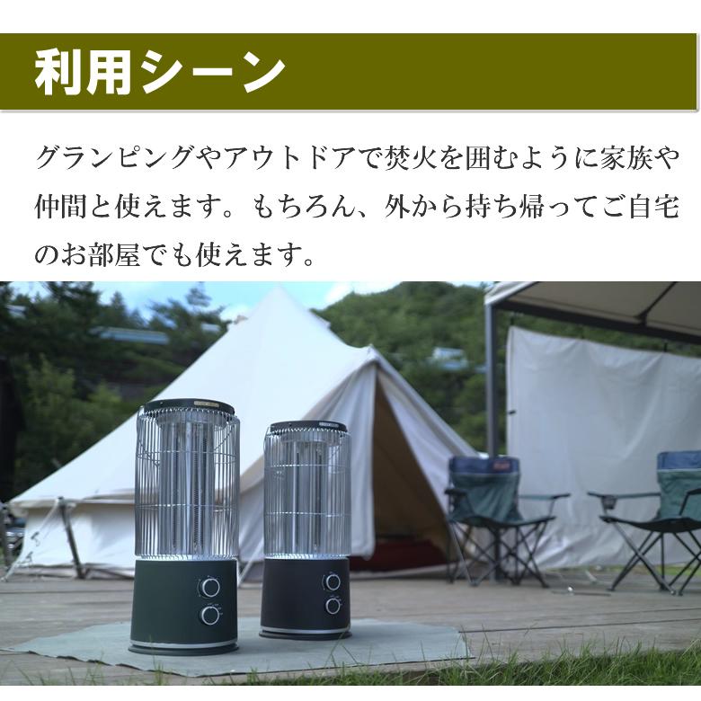 インターセントラル 遠赤外線ヒーター ストゥーファ ブラック 電気