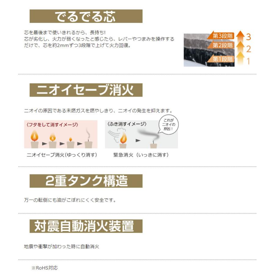 トヨトミ 対流形ダブルクリーン石油ストーブ 木造 12畳まで コンクリート 17畳まで タンク7.0L レトロ調 TOYOTOMI KR-47A(W) ホワイト【在庫あり】の画像