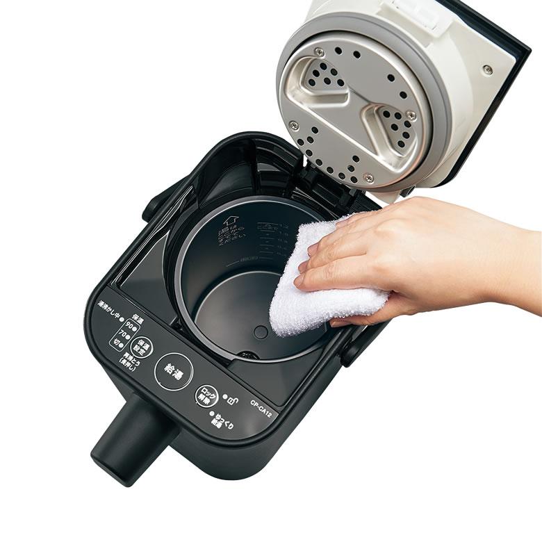 ZOJIRUSHI 電気ポット CP-CA12 ブラック 電動ポット STAN.シリーズ 1.2L 品番：CP-CA12 色柄：BA