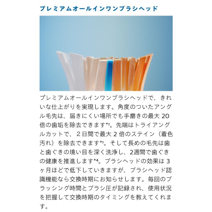 PHILIPS HX9911/57 ホワイト フィリップス ソニッケアーダイヤモンドクリーン9000 電動歯ブラシ 歯垢除去力とステイン除去を兼ね備えたモデルの画像