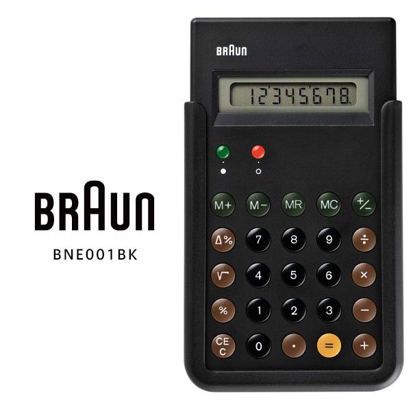 BRAUN ブラウン BNE001BK 電卓 デザイン 8桁 自動電源OFF シンプル お取り寄せ | BRAUN