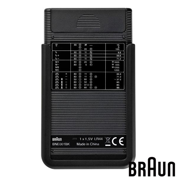 BRAUN ブラウン BNE001BK 電卓 デザイン 8桁 自動電源OFF シンプル お取り寄せ | BRAUN | 01