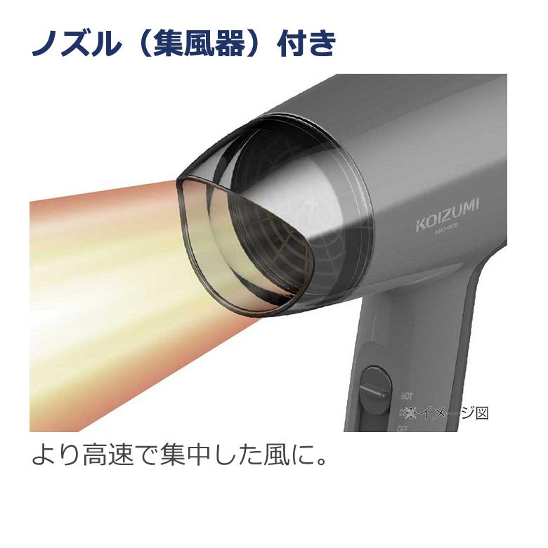 KOIZUMI（コイズミ） ドライヤー 1200W マイナスイオン コンパクト