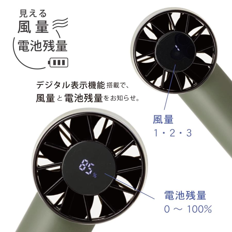 TOPLAND（トップランド） ハンディファン 充電式 バッテリー ハンディ