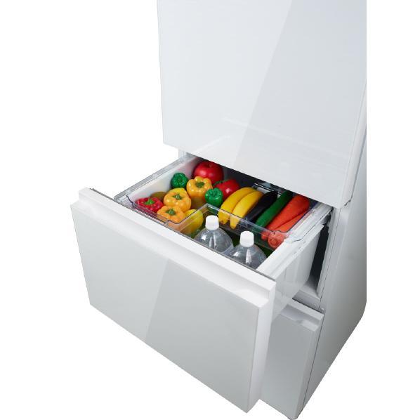 冷凍冷蔵庫 ハイセンス 283L 3枚ドア 右開き ガラスドア HR-GC28E2W 