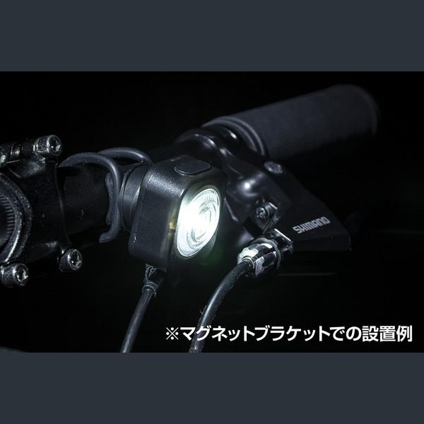 ジェントス 超小型 自転車ライト バイクライト USB充電式 フロント XB-M01R｜kaden-outlet｜02