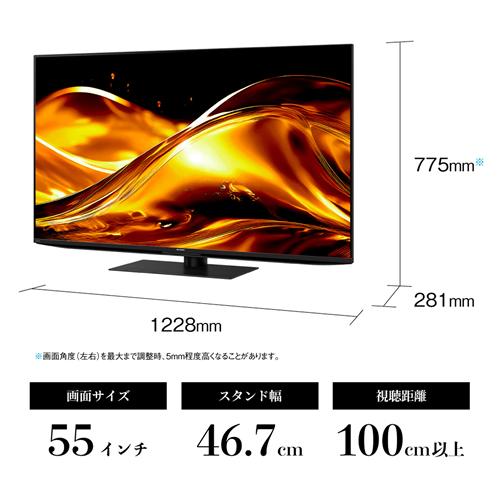 AQUOS 4K 4T-C55HV1 シャープ 55V型 mini LED液晶テレビ HV1ライン