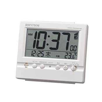 8rz1sr03 リズム時計 電波デジタル時計 フィットウェーブヴィスタ 白 家電のsakura 通販 Paypayモール