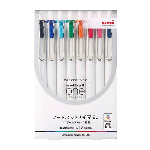 三菱鉛筆 A-4902778261439 ユニボールONE038 8色セット : 家電