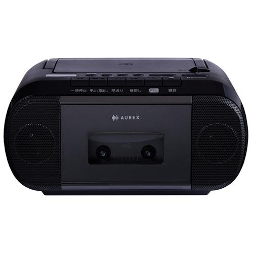 Aurex AX-KCR80-K 東芝 CDラジオカセットレコーダー AUREX ブラック