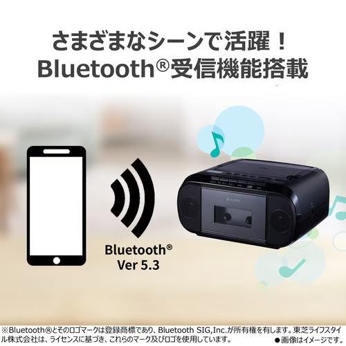 Aurex AX-KCR80-K 東芝 CDラジオカセットレコーダー AUREX ブラック