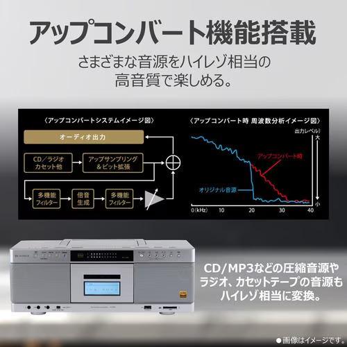 Aurex AX-KCR90-S 東芝 ハイレゾ対応SD／USB／CDラジオカセット