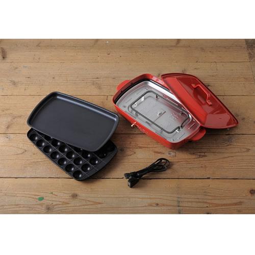 BOE026-RD ブルーノ ホットプレート グランデサイズ レッド