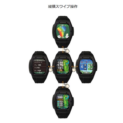 テクタイト CREST2-TOUCH-W 腕時計型GPSゴルフナビ ショットナビ