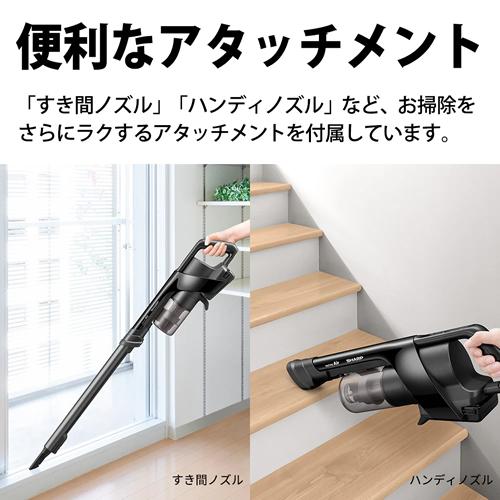 スティッククリーナー SHARP RACTIVE Air EC-FR10-B RACTIVE Air EC-FR10-B シャープ コードレススティック掃除機 ブラック