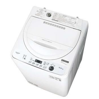 SHARP（シャープ） ES-GE5E-W 洗濯5.5kg 全自動洗濯機 ホワイト系 
