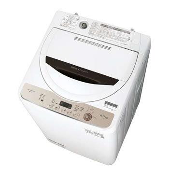 【値下げ】SHARP洗濯機 ES-GE6E-T BROWN SHARP ES-GE6E-T シャープ 洗濯6.0kg 全自動洗濯機 ブラウン系