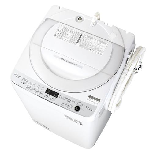 SHARP（シャープ） ES-GE7F-W 7kg全自動洗濯機 ホワイト系 : 家電の