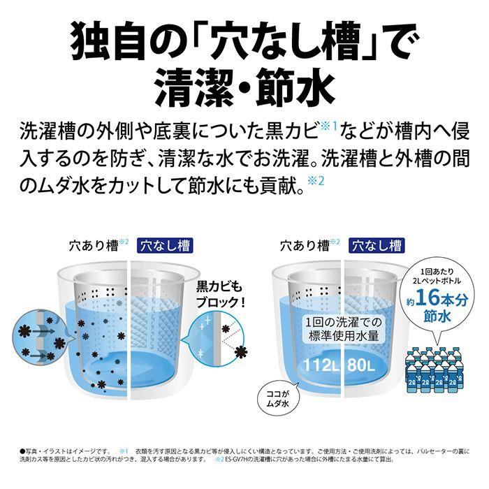 SHARP ES-GV7H-P シャープ 洗濯7kg 全自動洗濯機 ピンク系 SHARP ES-GV7H-P シャープ 洗濯7kg 全自動洗濯機 ピンク系