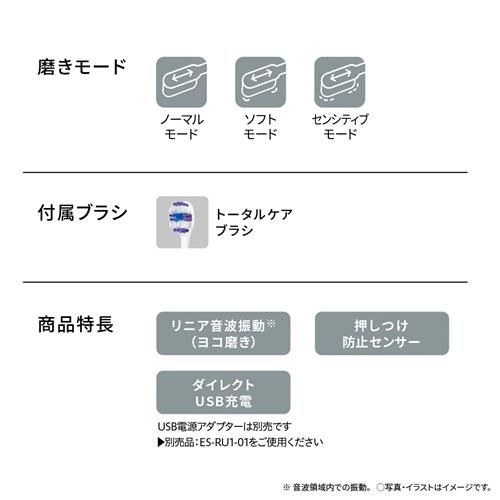 Doltz EW-DA18-G パナソニック 電動歯ブラシ ミントグリーン 音波振動