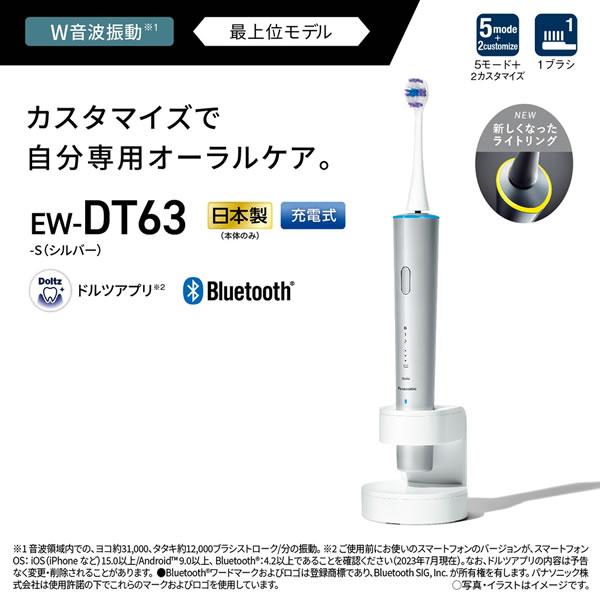 Doltz EW-DT63-S パナソニック 音波振動ハブラシ(電動歯ブラシ) ドルツ