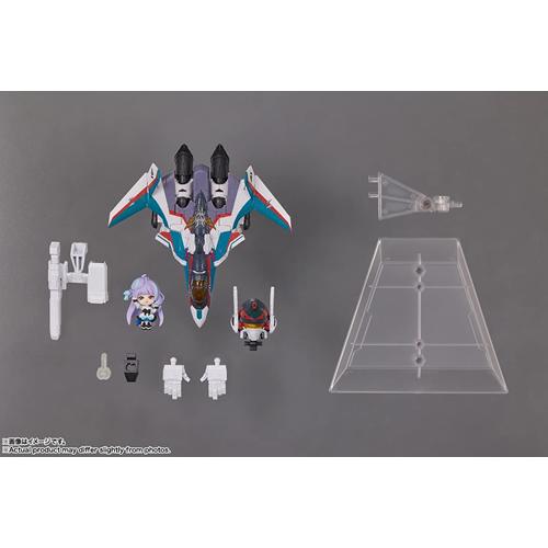 H-4573102649713 BANDAI SPIRITS TINY SESSION VF-31S ジークフリード (アラド・メルダース機) with 美雲・ギンヌメール マクロスΔ｜kaden-sakura｜05