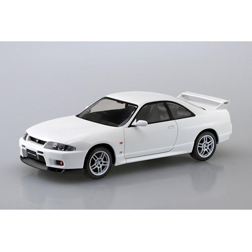 H-4905083064566 アオシマ 1／32 ニッサン R33スカイラインGT-R(ホワイト） ザ・スナップキット No.15-C｜kaden-sakura｜02