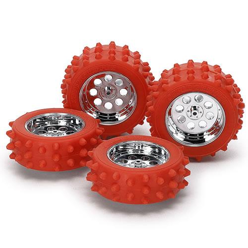 ミニ四駆　おまけ付き　当時物ホイールセット タミヤ（TAMIYA） H-4950344957132 ミニ四駆特別企画（パーツ） レッド