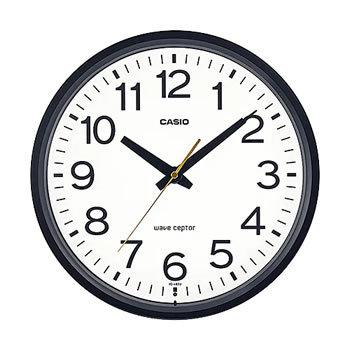 CASIO（カシオ） IQ-482J-1JF 電波掛け時計 壁掛クロック ブラック