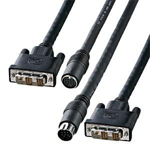 KC-DVI-K100 サンワサプライ DVI工事配線ケーブル（シングルリンク）