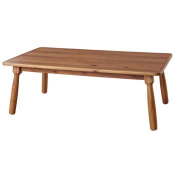 東谷 KT-104N コタツテーブル 105×60cm 天然木 アカシア : 家電の