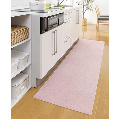 KX-65-MPI SANKO サンコー おくだけ吸着 撥水タイルマット メランジピンク(同色20枚入) 30×30cm（厚み4mm） | THANKO | 02