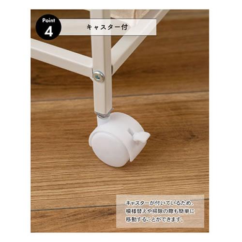 MIP-379 東谷 キャンバスチェスト5段 ホワイト ※お客様組み立ての画像