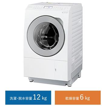 NA-LX127BL-W パナソニック 洗濯12kg 乾燥6kg ななめドラム洗濯乾燥機 左開き マットホワイト : na-lx127bl-w :  家電のSAKURA - 通販 - Yahoo!ショッピング
