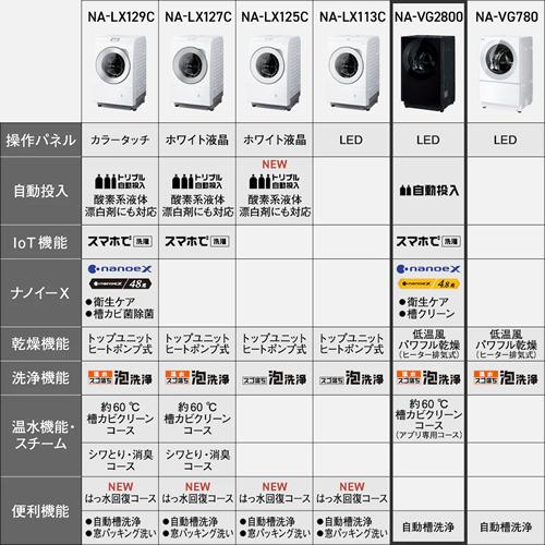 Cuble NA-VG2800L-S パナソニック 洗濯10kg 乾燥5kg ななめ Cuble NA-VG2800L-S パナソニック 洗濯10kg 乾燥5kg ななめ
