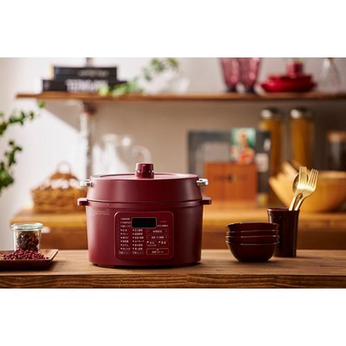 IRIS OHYAMA PC-MA3-R アイリスオーヤマ 3L 電気圧力鍋 カシスレッド