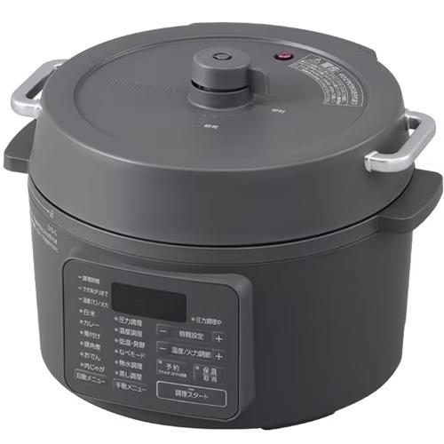 アイリスオーヤマ　電気圧力鍋 3L PC-MB3-H ミドルグレー IRIS OHYAMA（アイリスオーヤマ） PC-MB3-H 3L 電気圧力鍋 グレー 自動