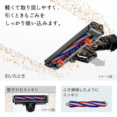 かるパック PKV-BK3P-C 日立 紙パック式コードレススティック