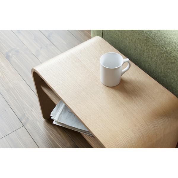 東谷 サイドテーブル PT-615OAK 1377 東谷 サイドテーブル コの字 おしゃれ 北欧 木製 収納 ローサイド
