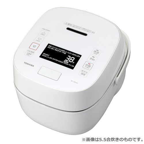 東芝 真空圧力IH炊飯器 1升 RC-18VXV（W）2023年製 炎匠炊き RC-18VXV-W 東芝 1升 真空圧力IHジャー炊飯器 グランホワイト