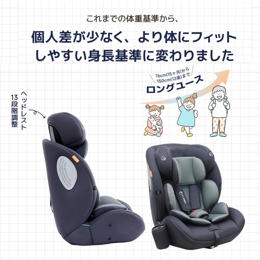 GU MODE チャイルドシート ジュニアシート R129適合 15ヶ月~12歳 保温