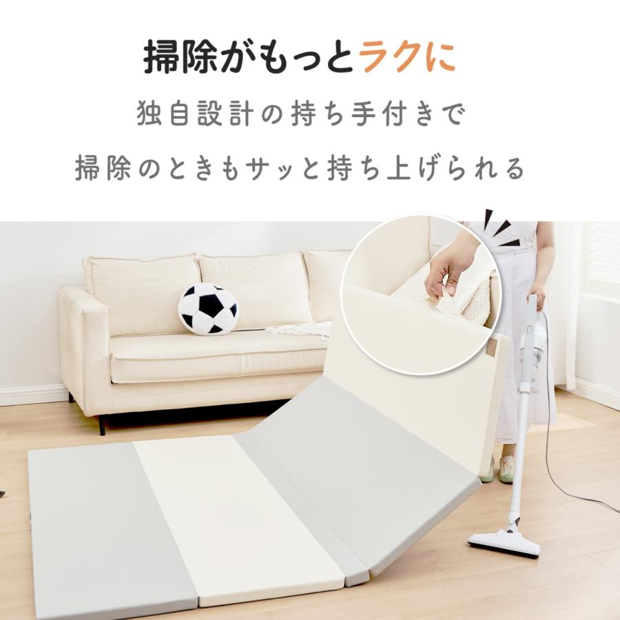 値下げ【開封済・未使用】GUMODEシームレスプレイマット140×200×4cm GU MODEプレイマット ベビーマット 抗菌 ベビープレイマット