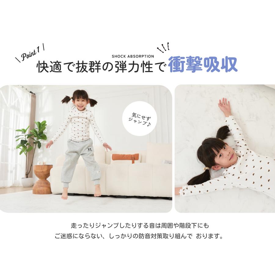 GUMODE プレイマット ベビープレイマット ロールマット シームレス